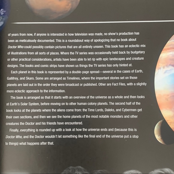 Whoniverse Lance Parkin Dr. Who Universe Planets History Hardcover Book NEW - Picture 6 of 14